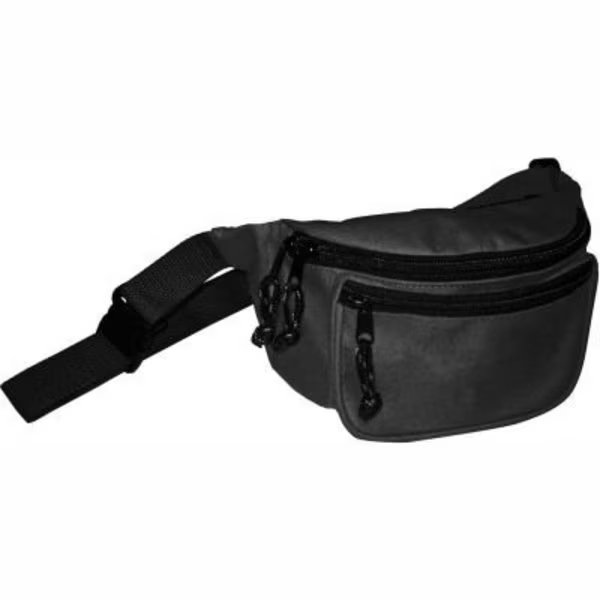 Kemp Fanny Pack With Screenprint Guard, Black, No Logo, 10-103-BLK-NL, Kemp Usa, Mfr#: 10-103-BLK-NL